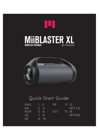 Notice Miiego MIIBLASTER XL Ecouteur