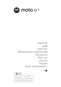 Notice MOTOROLA MOTO E14 Téléphone