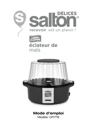 Notice Salton CP1778 Machine à popcorn