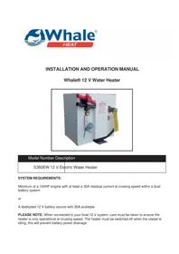Notice Whale S360EW Chaudière