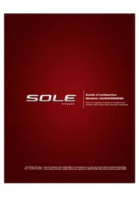 Notice Sole Fitness LCR Formateur de vélo d'intérieur