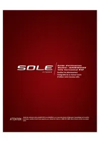 Notice Sole Fitness R52 Formateur de vélo d'intérieur