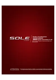 Notice Sole Fitness SB800 Formateur de vélo d'intérieur