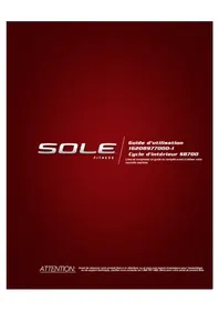 Notice Sole Fitness SB700 Formateur de vélo d'intérieur