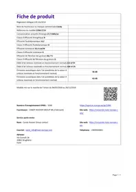 Notice CANDY CCR617/1X Hotte