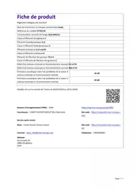 Notice CANDY CFT92/3X Aspirateur