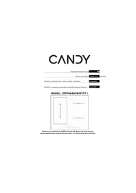 Notice CANDY CETPS64SCWFITT/1 Cuisinière