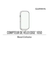 Notice GARMIN EDGE 1050 Compteur