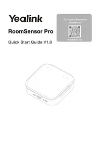 Notice Yealink ROOMSENSOR PRO Système de vidéo conférence