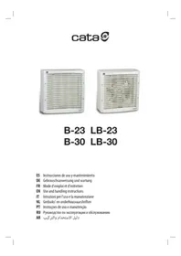 Notice CATA B-23 Ventilateur