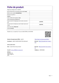 Notice CANDY CVE5436FEES/E Cuisinière