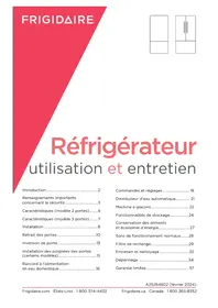 Notice FRIGIDAIRE GRBN2012AF Réfrigérateur