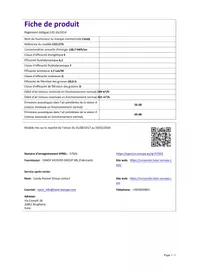Notice CANDY CCE117X Aspirateur