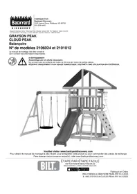 Notice Backyard Discovery GRAYSON PEAK Jouets