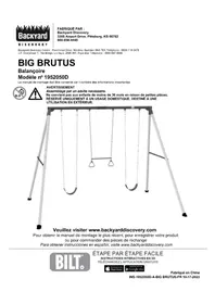 Notice Backyard Discovery BIG BRUTUS Jouets