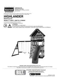 Notice Backyard Discovery HIGHLANDER Jouets