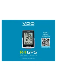 Notice VDO R4 Compteur