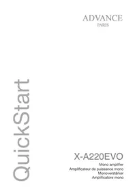 Notice ADVANCE X-A220 EVO Recepteur