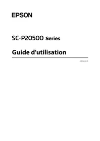 Notice EPSON SURECOLOR SC-P20500 Imprimante