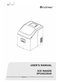 Notice COSTWAY EP24525US Machine à glaçons