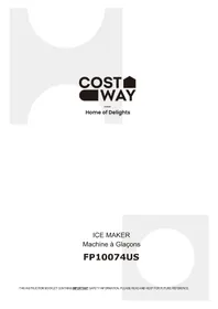 Notice COSTWAY FP10074US Machine à glaçons