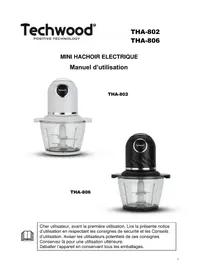 Notice TECHWOOD THA-082 Hacheuse mécanique