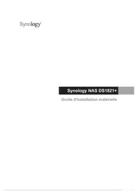 Notice SYNOLOGY DISKSTATION DS1821+ Serveur