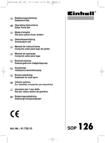 Notice EINHELL SOP 126 Panneau solaire