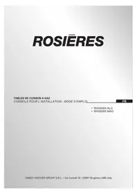 Notice ROSIERES RHG938X MAG Cuisinière