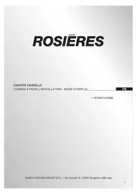 Notice ROSIERES ROWD14C5ME Non catégorisé