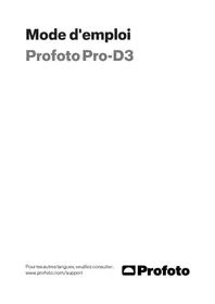 Notice PROFOTO PRO-D3 Lampe