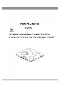 Notice Porter & Charles CC60V Cuisinière