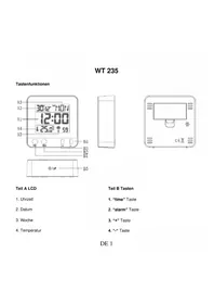 Notice Techno Line WT 235 Radio-réveil