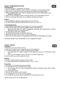 Notice Techno Line WA 3060 Thermomètre