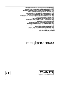 Notice DAB ESYBOX MAX Pompe