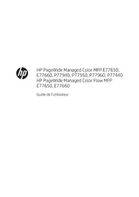 Notice HP PAGEWIDE MANAGED COLOR MFP P77940 Imprimante