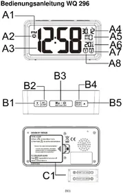 Notice Techno Line WQ 296 Radio-réveil