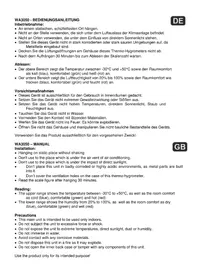 Notice Techno Line WA 3050 Thermomètre