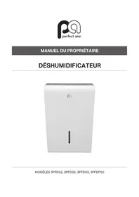 Notice Perfect Aire 3PFD22 Déshumidificateur