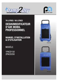 Notice Perfect Aire 1PACD150 Déshumidificateur
