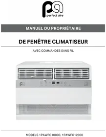 Notice Perfect Aire 1PAWFC10000 Climatisation