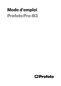 Notice PROFOTO PRO-B3 Flash