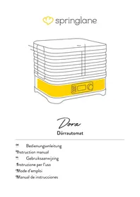 Notice Springlane DORA Autres appareil de cuisine