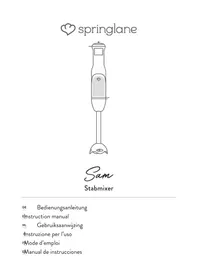 Notice Springlane STABMIXER SAM Autres appareil de cuisine