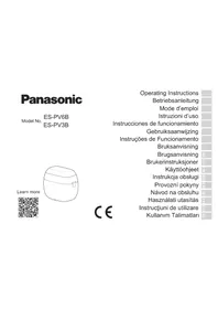 Notice PANASONIC ES-PV6B Rasoir