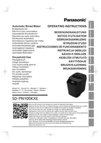 Notice PANASONIC SD-PN100KXC Machine à pain
