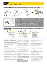 Notice Topeak SMARTPHONE DRYBAG Sac