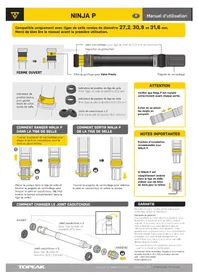 Notice Topeak NINJA P Pompe