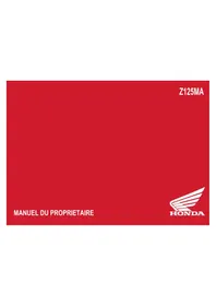 Notice Honda Z125MA (2022) Moto