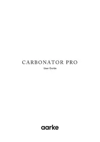 Notice AARKE CARBONATOR PRO Autres appareil de cuisine